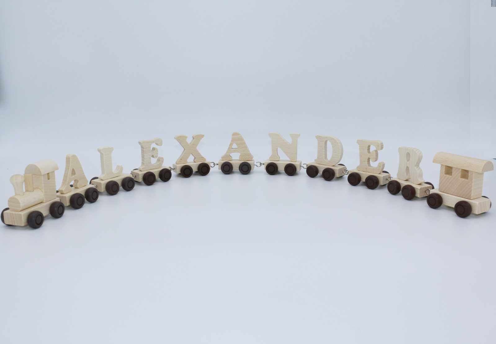 Personalised Wooden Name Train