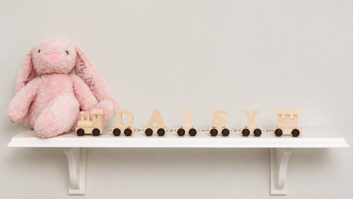 Daisy Name Train on Shelf
