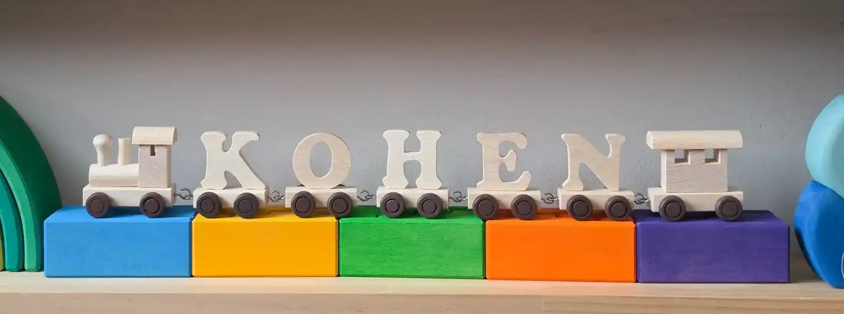 Kohen Name Train on Shelf