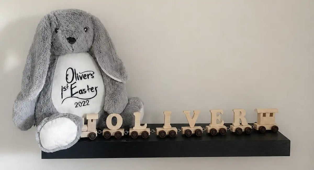 Oliver Name Train on Shelf