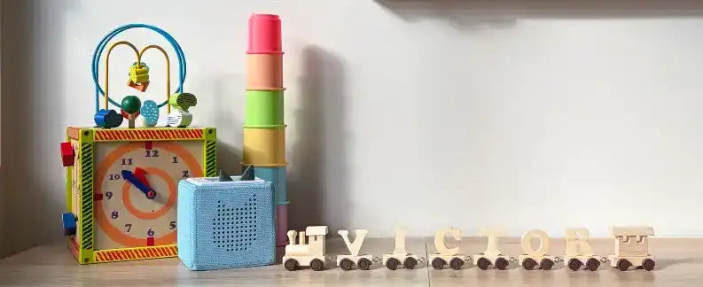 Victor Name Train on Shelf