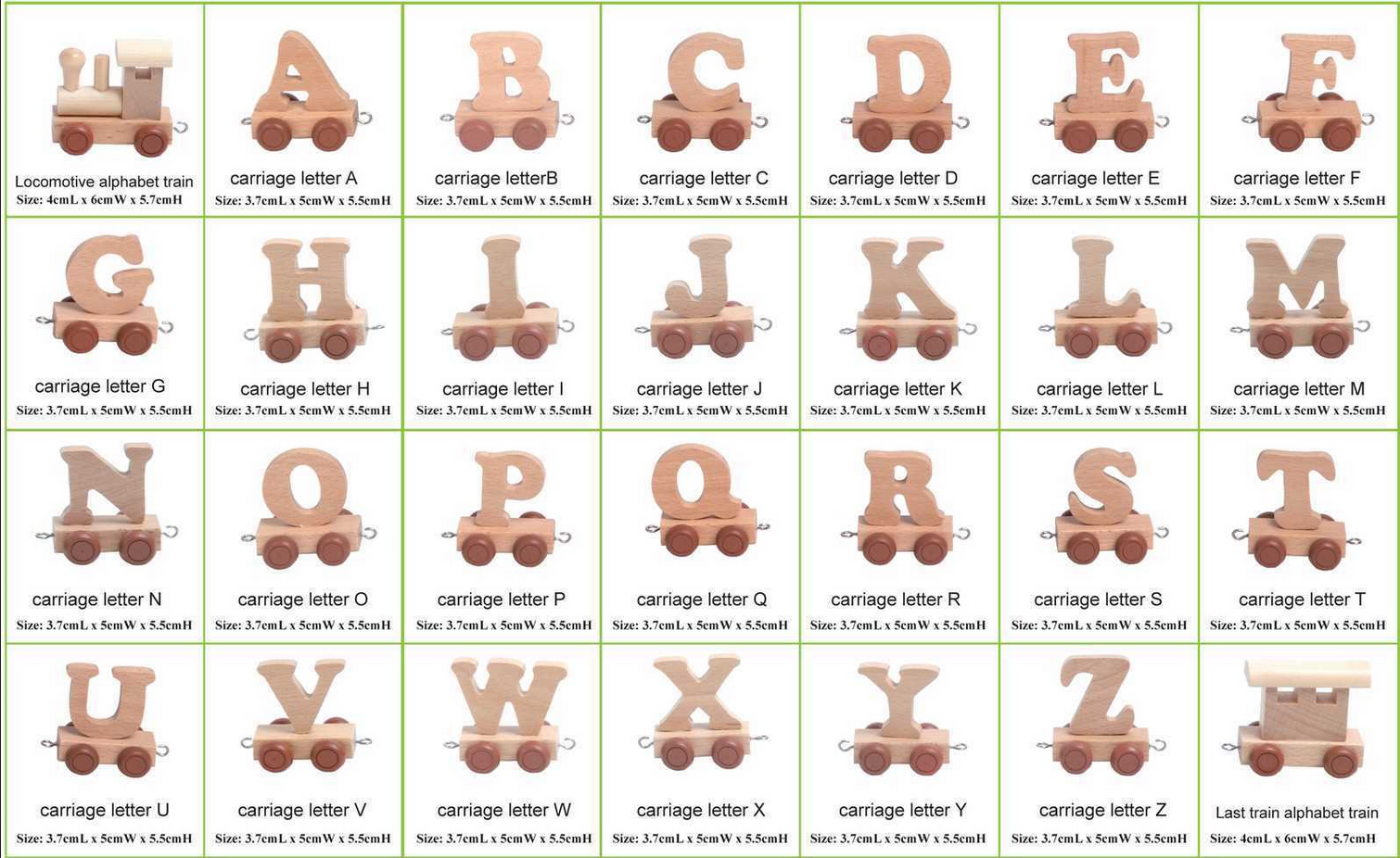 Wooden Train Letters That Make Personalised Name Trains Come Alive