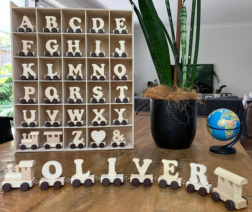 Wooden Train Letters That Make Personalised Name Trains Come Alive